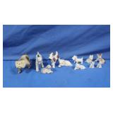 Ceramic Dogs, Japan, "Niagara Falls", Irwin PA