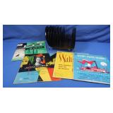 Vintage Records (no sleeves in record stand),