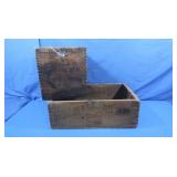 2 Wood Crates-1 w/Antique Dovetail