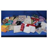 Asst Vintage Scarves, Handkerchiefs