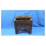 Vintage Wooden Shoe Shine Box