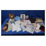 Vintage Crocheted Hanging Pin Cushion, Doilies,