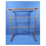 Turned Spindle Quilt/Blanket Rack