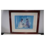 Framed Ted Degrazia The Nativity Print 22.5x18"