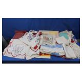 Misc Linens-Crochet, Embroidery, Valances & more