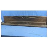 Primitive Wood Mantle/Shelf 59Lx10"H