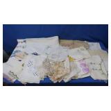Asst Vintage Linens, Doilies