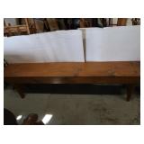Solid Wood Bench 72Lx18"H