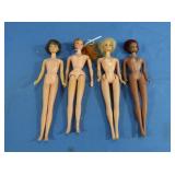 4 Mattel Barbie Dolls