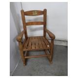 Childs Slat Seat Rocking Chair 20Lx24"H