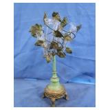 Metal Epergne w/Glass Tubes