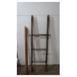Decorative Ladder, Finished Oak Handrail