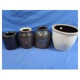 4 Antique Crocks