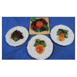 Chalkware pcs-Framed Fruits