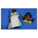 Chalkware pcs-Black Americana Notepad Holder &