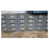 Metal Hardware Storage Bins 34x11x11"-24-drawer