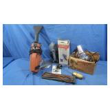 Vintage Hair Dryer, Travel Steamer Iron, Hand Vac