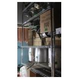 5-shelf Metal Shelving Unit 48x24x74" *NO CONTENTS