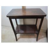 Wooden End Table 20Lx12Dx24"H