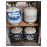 4 Empty Propane Tanks 141 lbs ea