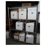 Metal Shelving w/4 shelves-48x24x64"