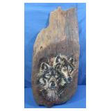Wooden Wolf Wall Plaque