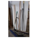 Driveway Ice Scraper, 2-24" Push Brooms & more