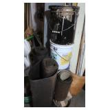 2 Partial Rolls Tar Paper, Rolled Roofing (very