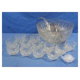 Punch Bowl, 12 Cups, Ladle