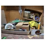 Drill Bits, Fuses, Caution Tape, Linoleum Knife