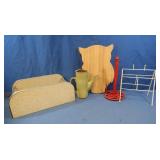 Shelf, Cutting Board, Pitcher, Paper Towel Holder