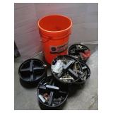 Lg Bucket w/Bucket Buddy Super Stackers w/variety