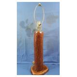 Wood Log Lamp Stand