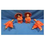 Chalkware pcs-Asian Figures