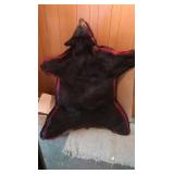 Black Bear Hide Wall Hanging 55x60"