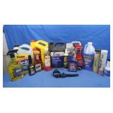 Prestone Deicer, Hydraulic Fluid, partial bottles