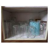 Vintage Glasses w/Prints & Plain Glasses