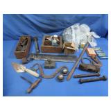 Drapery Hooks, Towel Rod, Metal Items