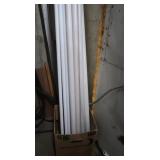 12 Fluorescent 84" Lights, Rebar Plastic Pipe, HD