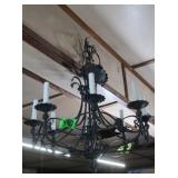 Cast Metal Chandelier approx 20x20" (needs bulbs)