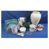 Lefton Mug, Electric Teapot, Vase & more