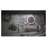 Wall Contents-Hand Saw, Circular Saw Blades,