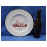 Punxsutawney & Walston PA Memorabilia Plate &