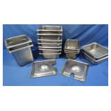 Stainless Buffet Food Containers w/some Lids