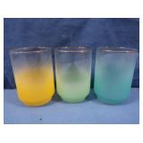 Vintage Libbey Blendo Frosted Juice Glasses