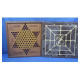 Vintage Chinese Checkers Board & Checker