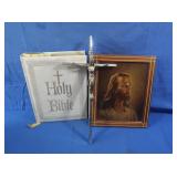 Vintage NAB Holy Bible, Last Rites Kit, Metal