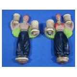 Chalkware pcs-Genie Candlestick Holders