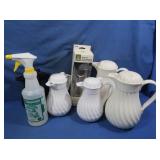 5 Coffee Carafes, NIB Baster Set