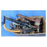 Bow Saw, Hacksaw, Brace, Drill, Tin Snips & more